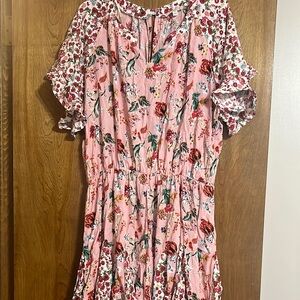 Floral Pink Kids Dress